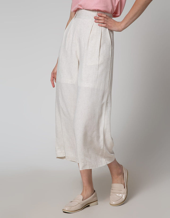 Details Long Pants Woven With Wide Leg Style