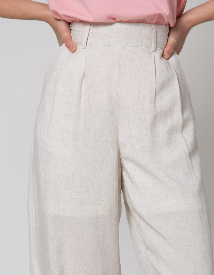 Details Long Pants Woven With Wide Leg Style