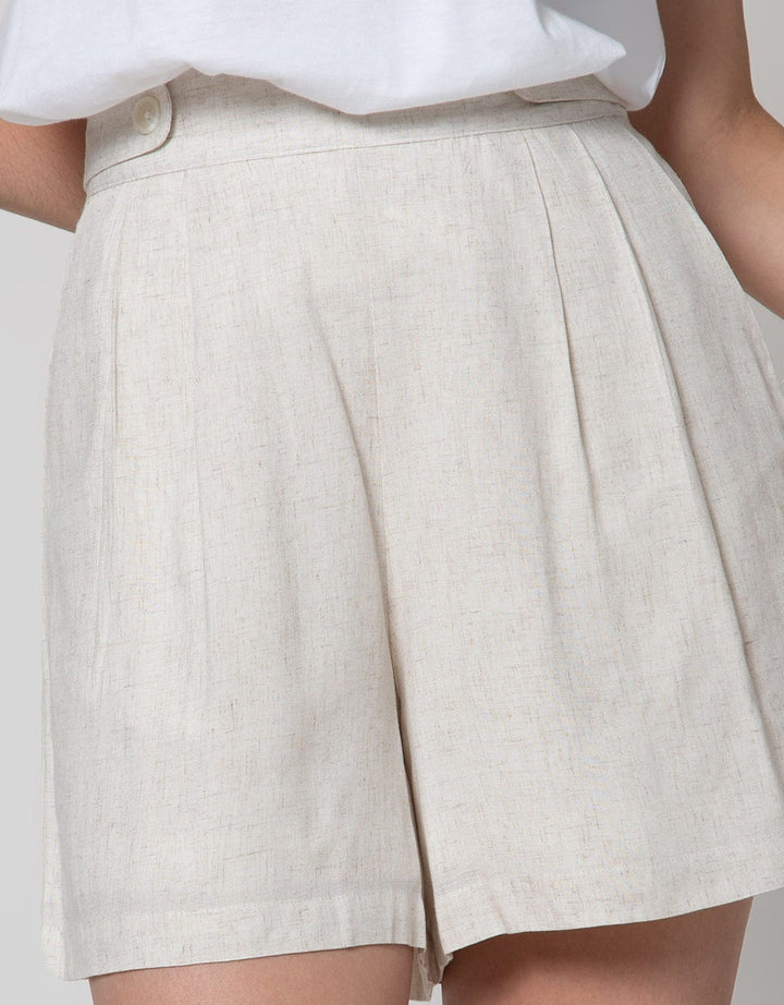 Details Short Pants Woven With Zipper Opening