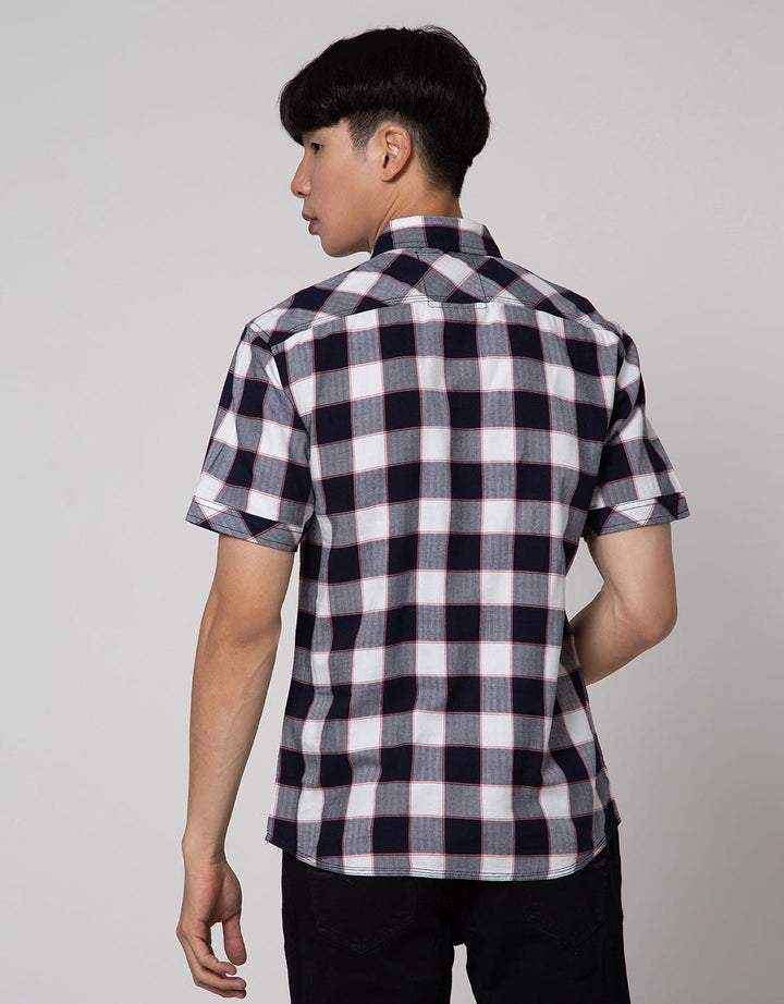 Cardinal Jeans Kemeja  Lengan Panjang Motif Kotak