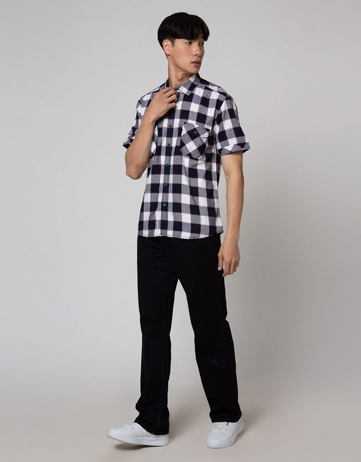 Cardinal Jeans Kemeja  Lengan Panjang Motif Kotak