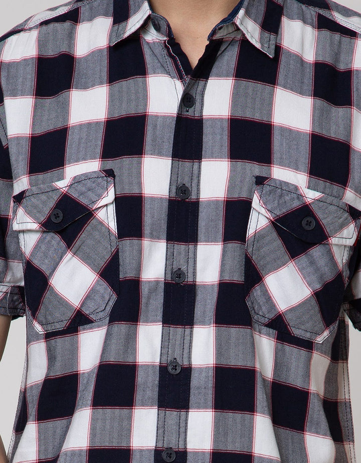 Cardinal Jeans Kemeja  Lengan Panjang Motif Kotak