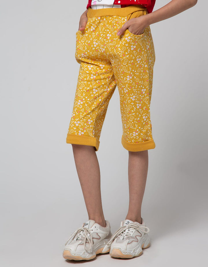 Little M Short Pants Knit Full Print Flower