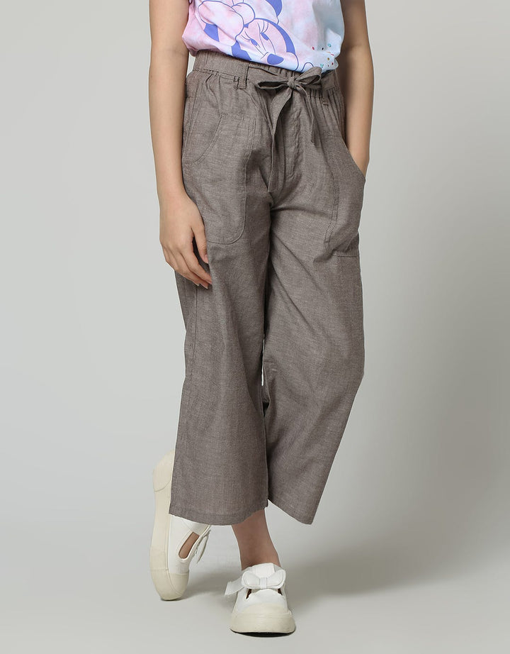 Aero Long Pants Kulot Pinggang Pita Kantong Tempel