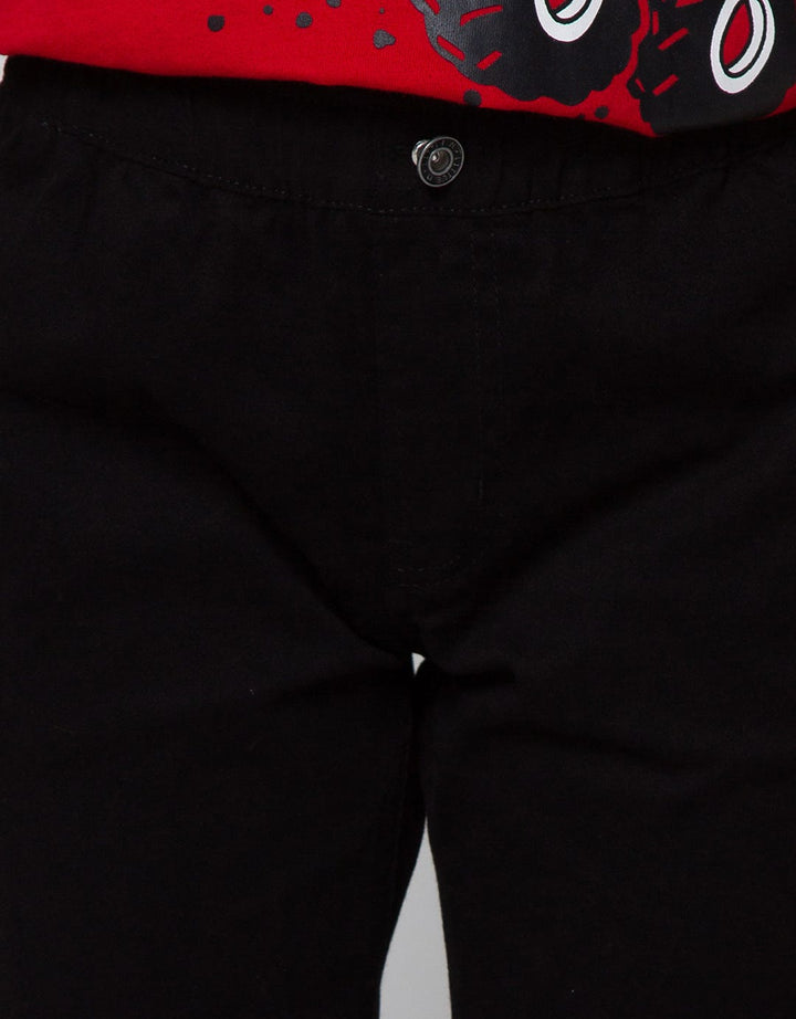 Little M Long Pants Woven Stretch Elastic Waist