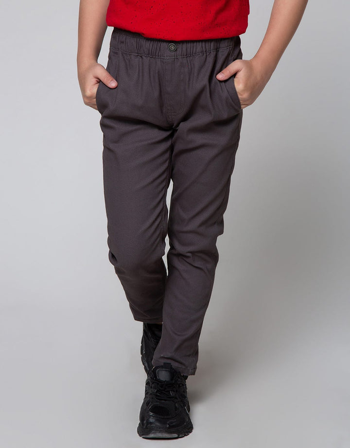 Little M Long Pants Woven Stretch Elastic Waist