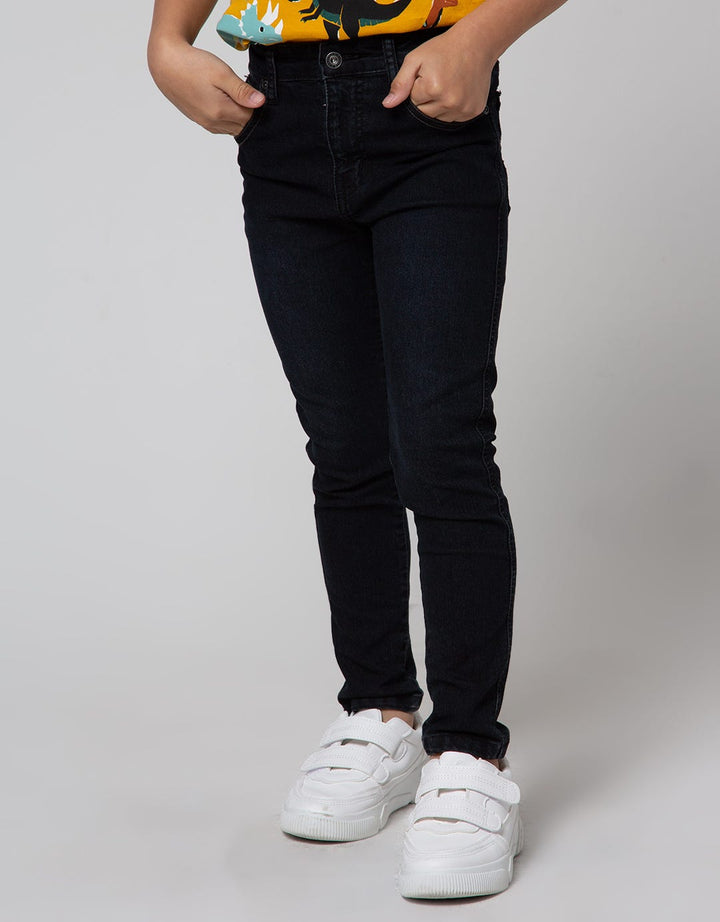 Little M Long Denim Pants Reguler Kancing