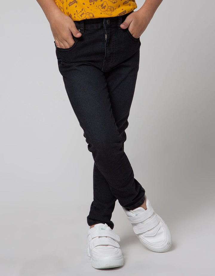Little M Long Denim Pants Reguler Kancing