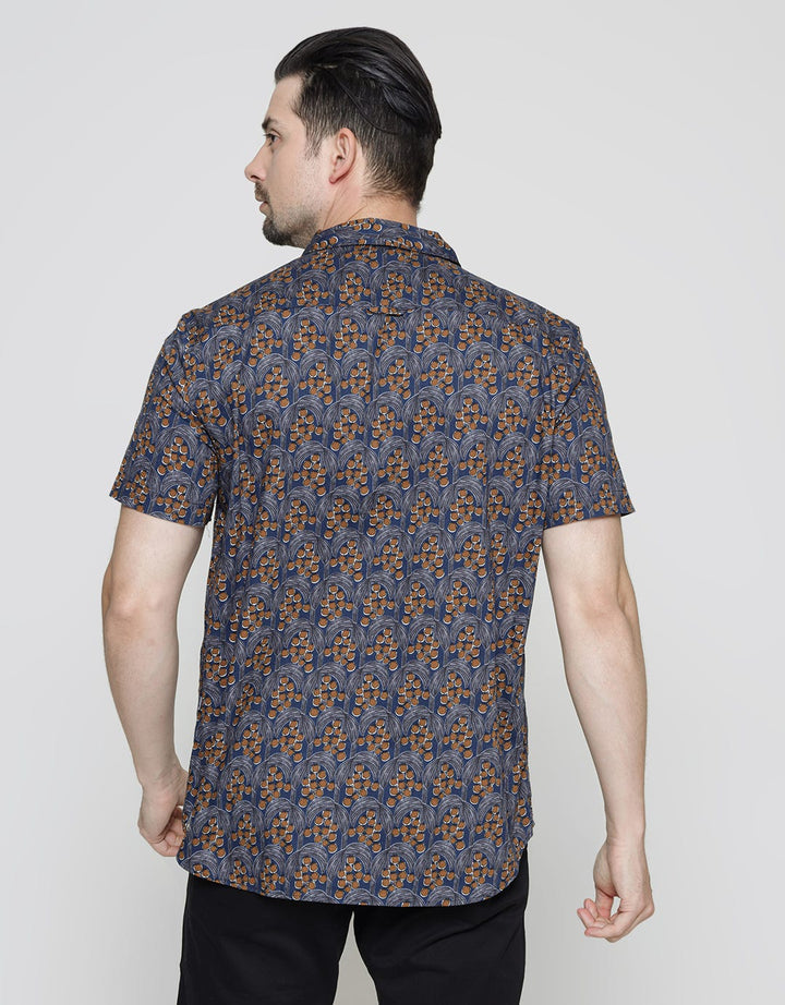 Andrew Smith Kemeja Lengan Pendek Full Print