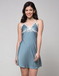 Cynthia Melanie Dress Satin Combination Lace