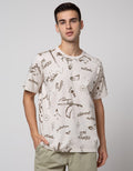T Zone Short Sleeve T-Shirt Fullprint Aop Theme Freehand Painting