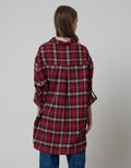 Nevada Long Shirt Oversized Flannel Check