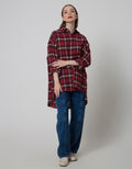 Nevada Long Shirt Oversized Flannel Check