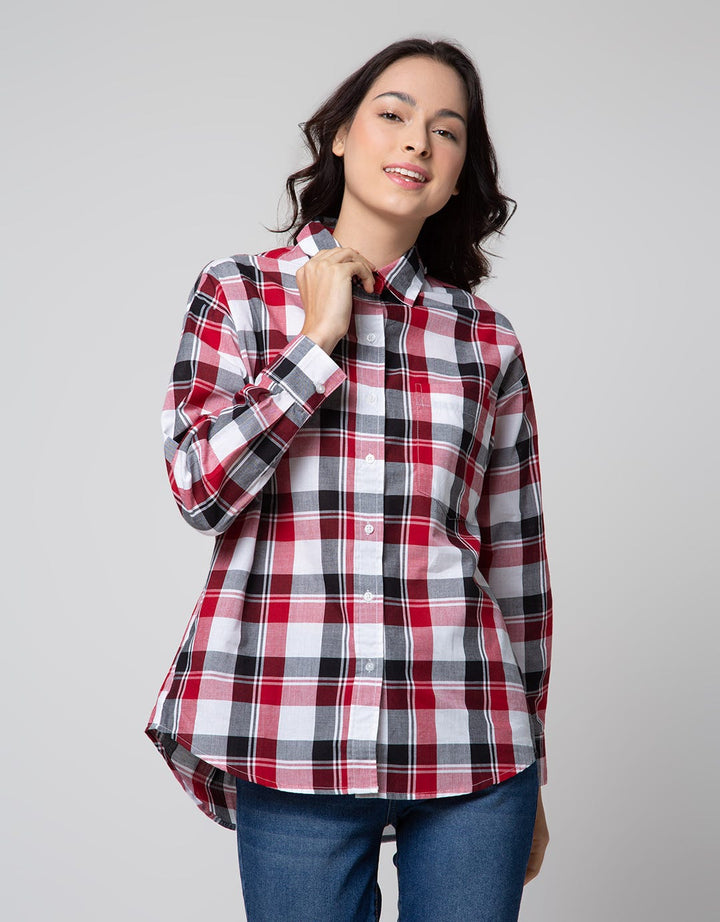 Nevada Women's Check Print Long Sleeve Shirt