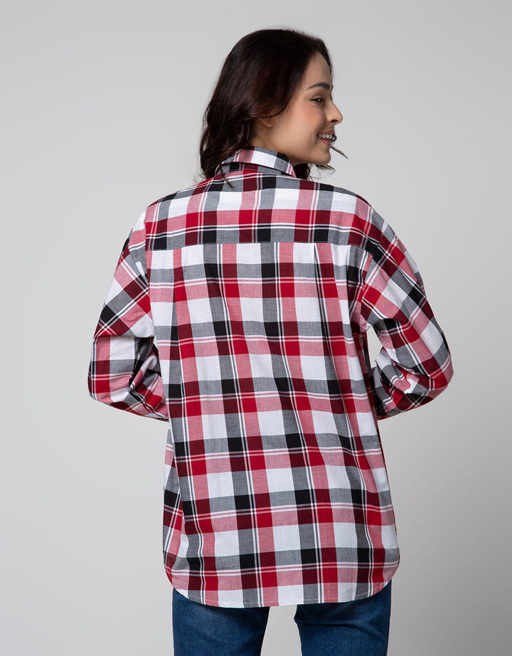 Nevada Women's Check Print Long Sleeve Shirt