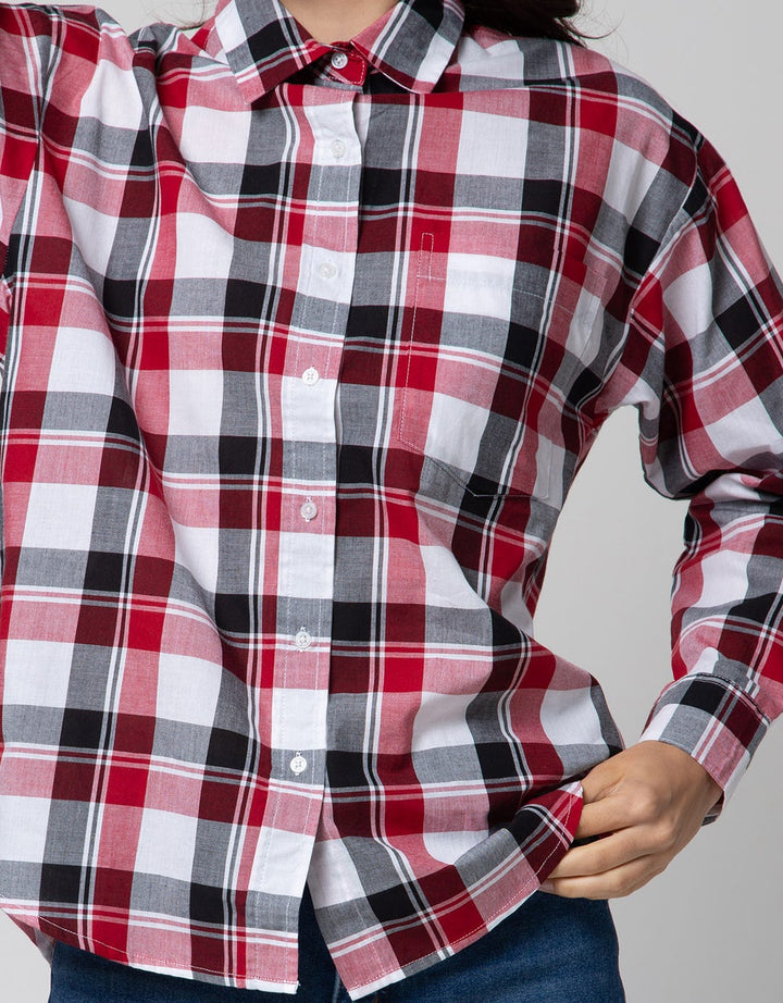 Nevada Women's Check Print Long Sleeve Shirt