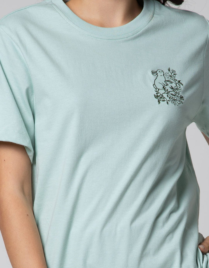 Connexion Short Sleeve T-Shirt Flower Rabbit