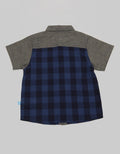 Pipiniko Short Sleeve Shirt Checked Combi Chambray