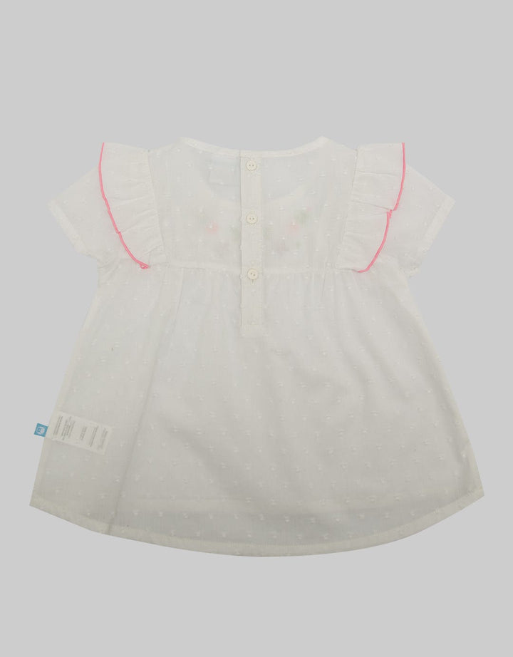 Pipiniko Textured Ruffle Blouse Anak Perempuan