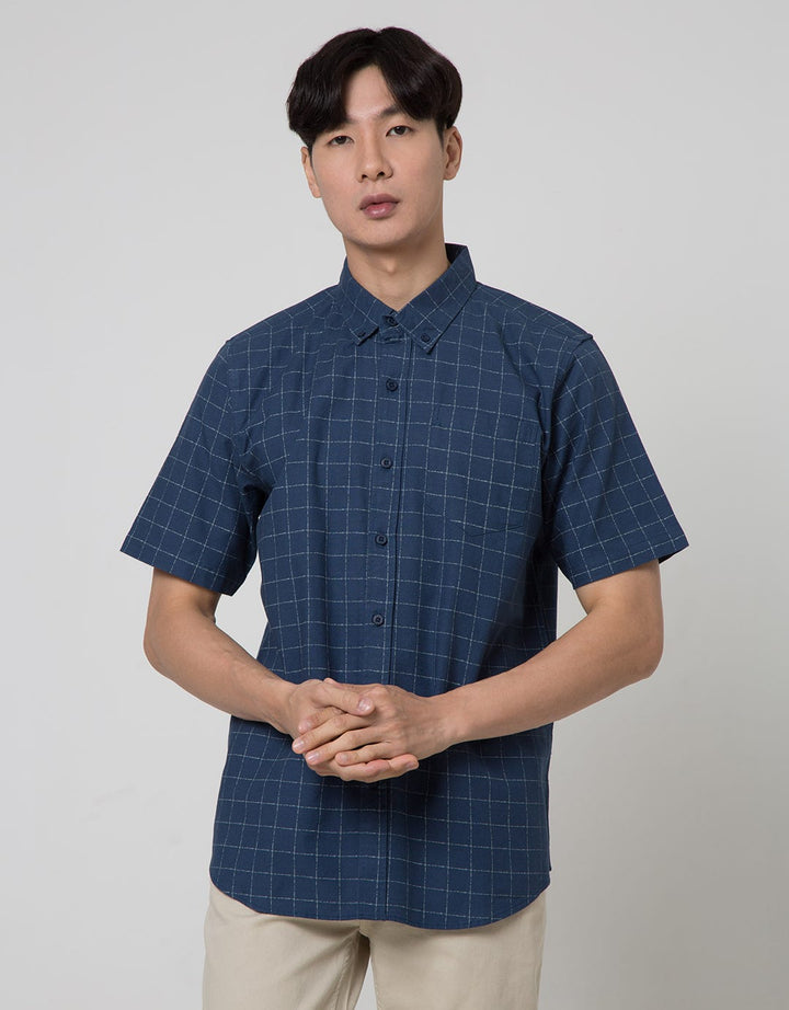 Cole Plaid Reg Kemeja Pria