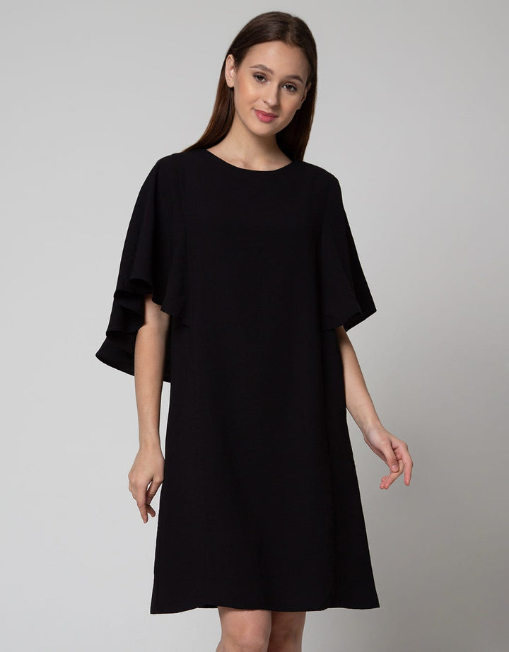 St. Yves Ruffle Airflow Midi Dress Wanita