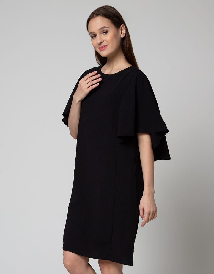 St. Yves Ruffle Airflow Midi Dress Wanita