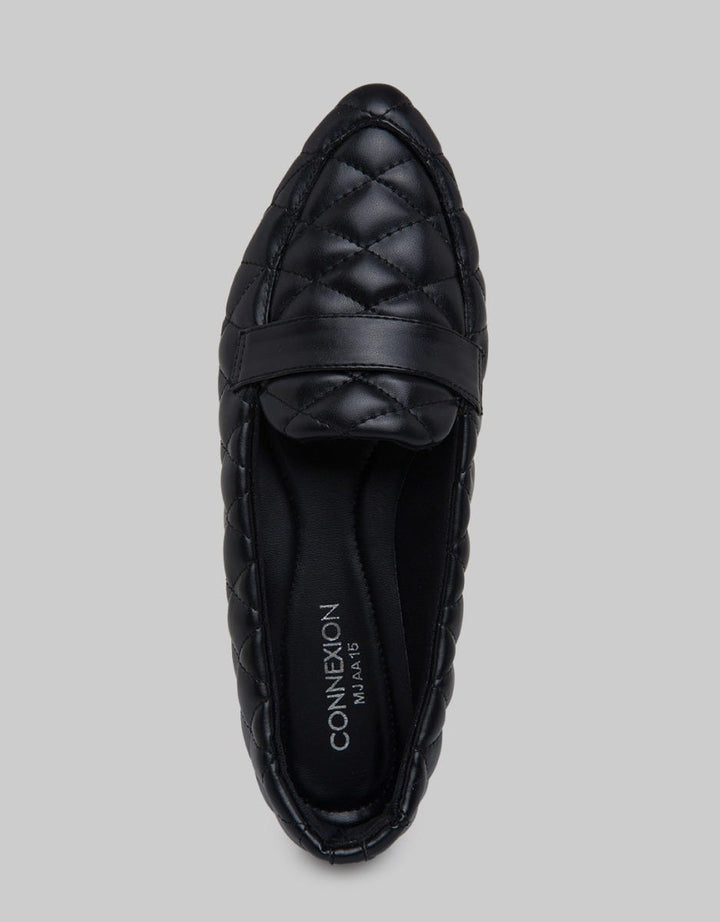 Connexion Ballerinas Pointed Toe Woman Stitching Contrast