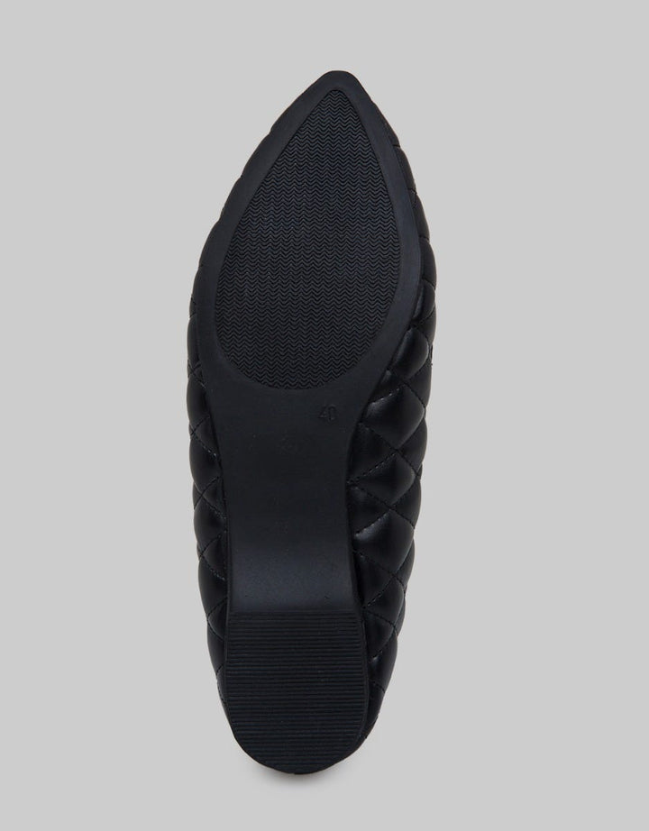 Connexion Ballerinas Pointed Toe Woman Stitching Contrast