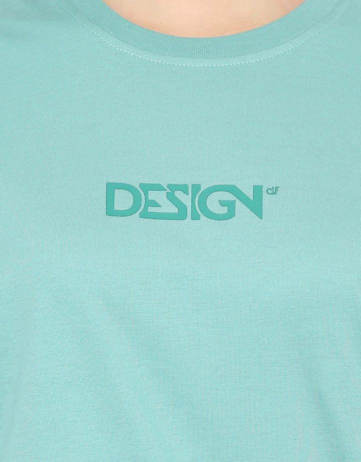 d&f T-Shirt Single Jersey Flocking