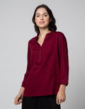 Connexion Blouse V Neck Wanita