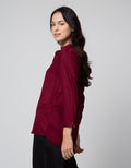 Connexion Blouse V Neck Wanita