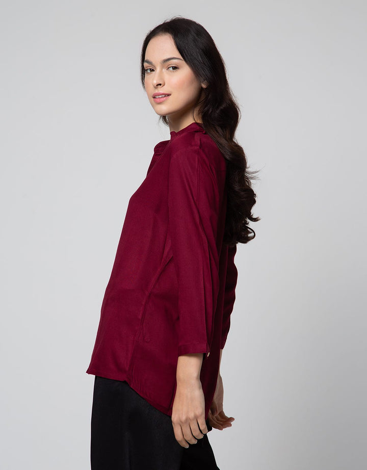 Connexion Blouse V Neck Wanita