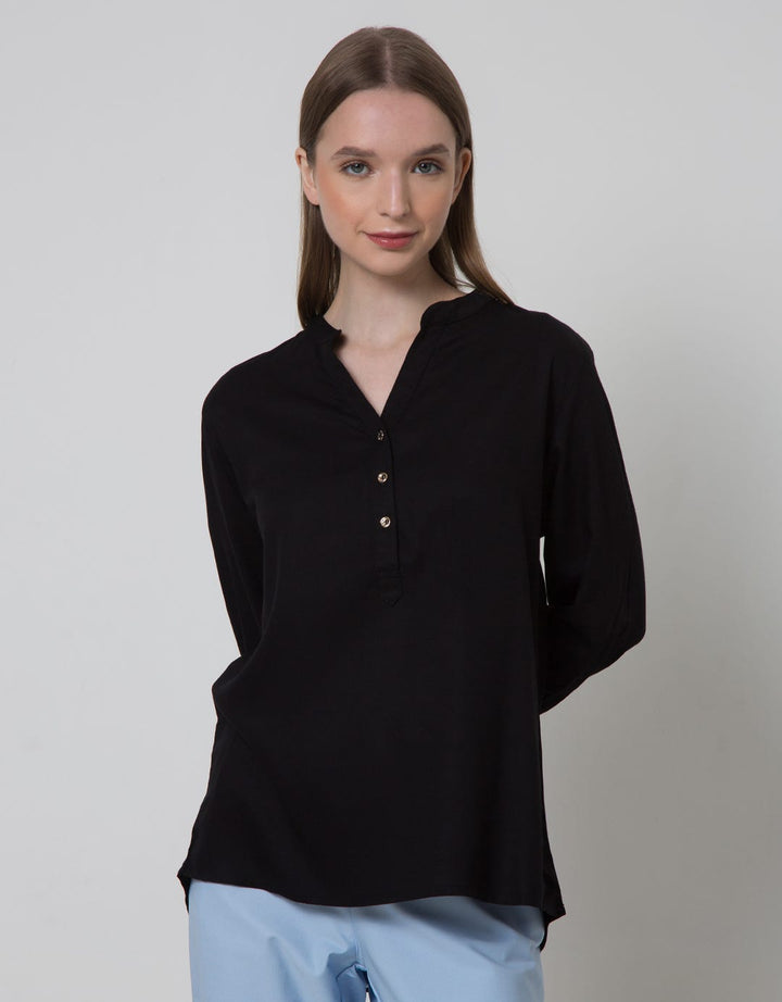 Connexion Blouse V Neck Wanita