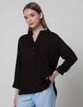 Connexion Blouse V Neck Wanita