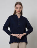 Connexion Blouse V Neck Wanita