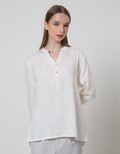 Connexion Blouse V Neck Wanita