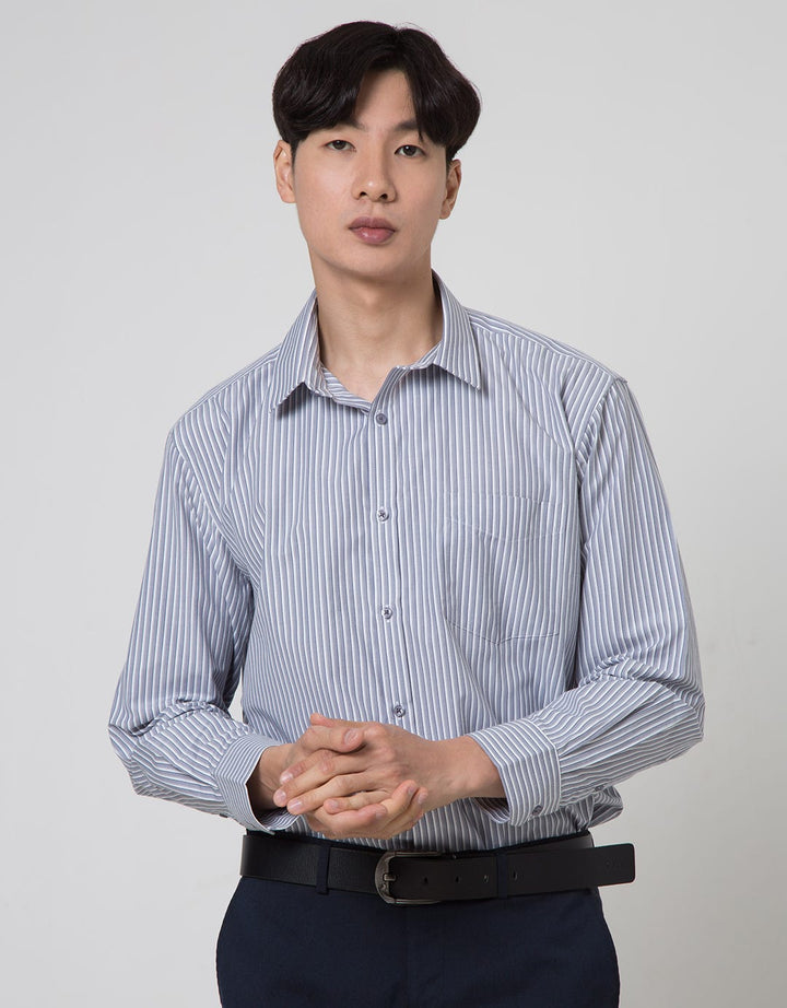 Stanley Adams Long Sleeve Shirt Stripe Reguler