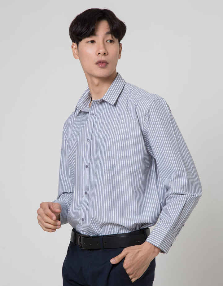 Stanley Adams Long Sleeve Shirt Stripe Reguler