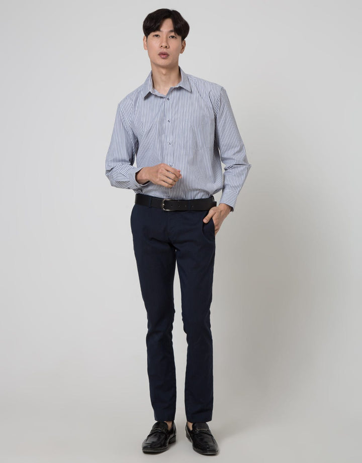 Stanley Adams Long Sleeve Shirt Stripe Reguler