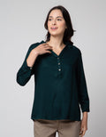Connexion Blouse V Neck Wanita