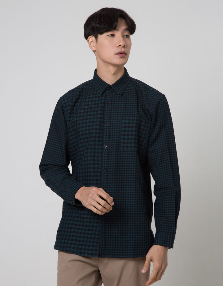Details Short Sleeve Shirt Mix Check