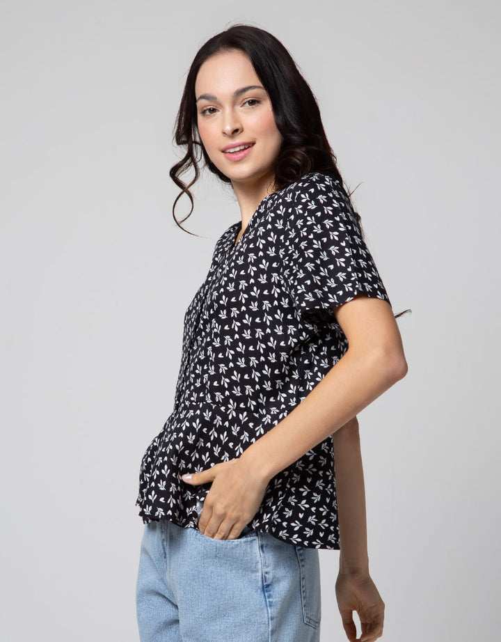 Connexion Print Flower Blouse for Women