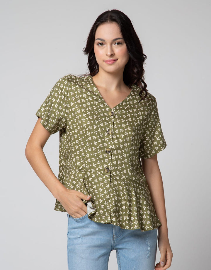 Connexion Print Flower Blouse for Women