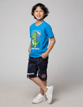 Little M Short Sleeve T-Shirt Print Dino Good Days Aplikasi