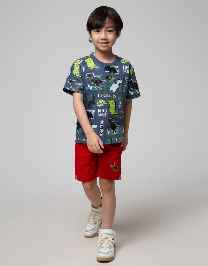 Little M Short Pants Rib Border Bunny