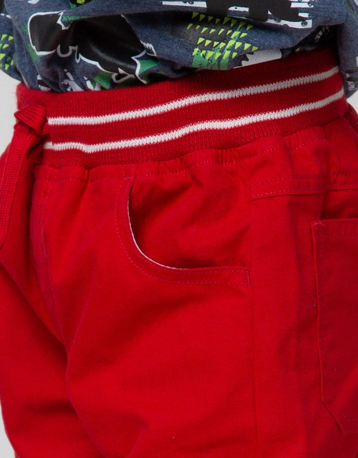 Little M Short Pants Rib Border Bunny