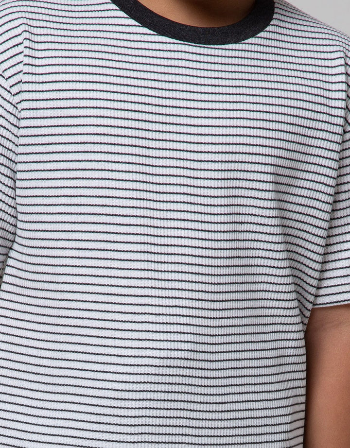 Nevada Short Sleeve T-Shirt Print Textured Waffle