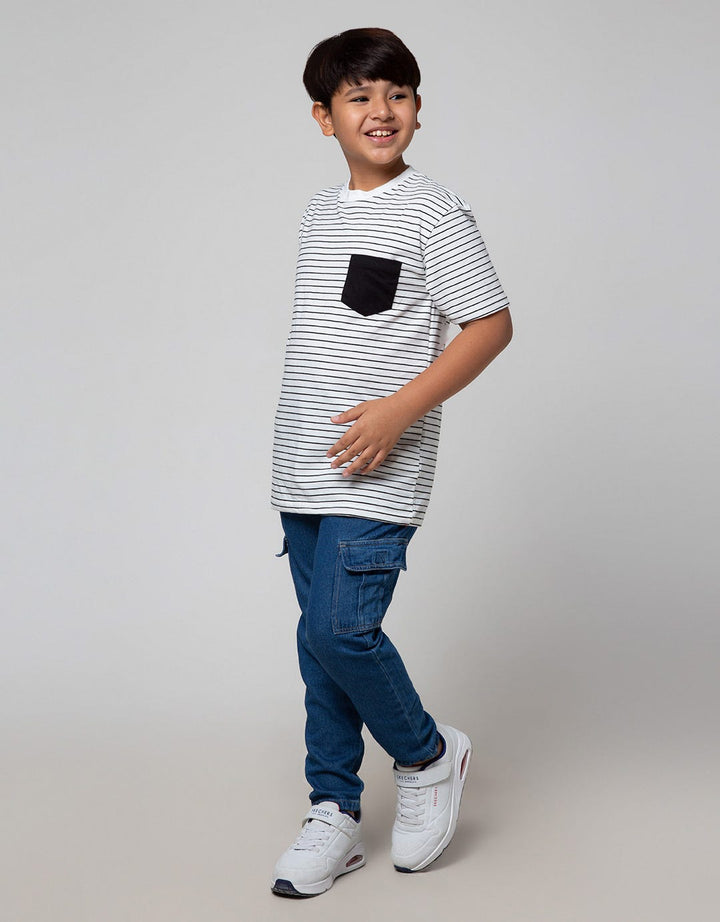 Nevada Short Sleeve T-Shirt Stripe With Pocket