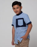 Nevada Yarndyed Tex Kemeja Koko Anak Laki-laki