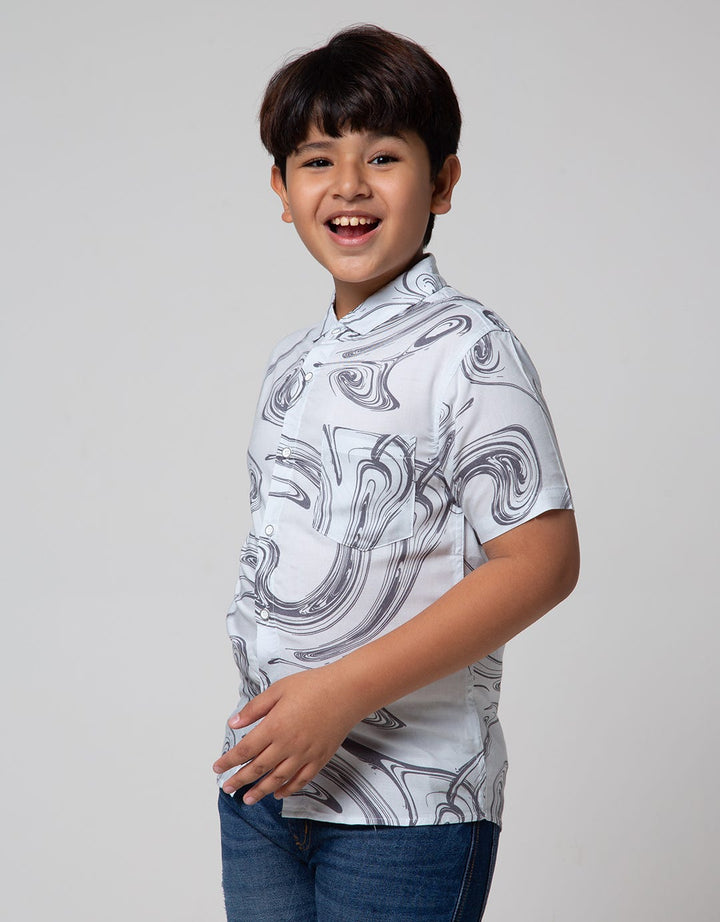 Nevada Short Sleeve Shirt Rayon Marbel